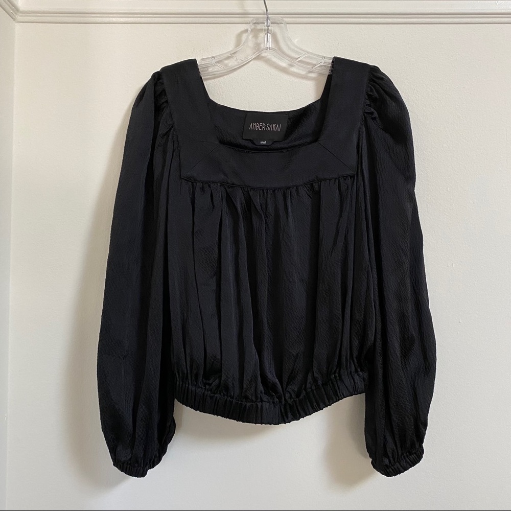 Amber Sakai Square Neck Top
